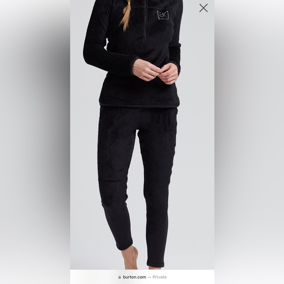 Women's Burton [ak] Baker Hi-Loft pants, mid layer, snowboarding leggings - Picture 8 of 11